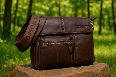 Crossbody Bag Cowhide Leather Men Business Shoulder Crossbody Bags